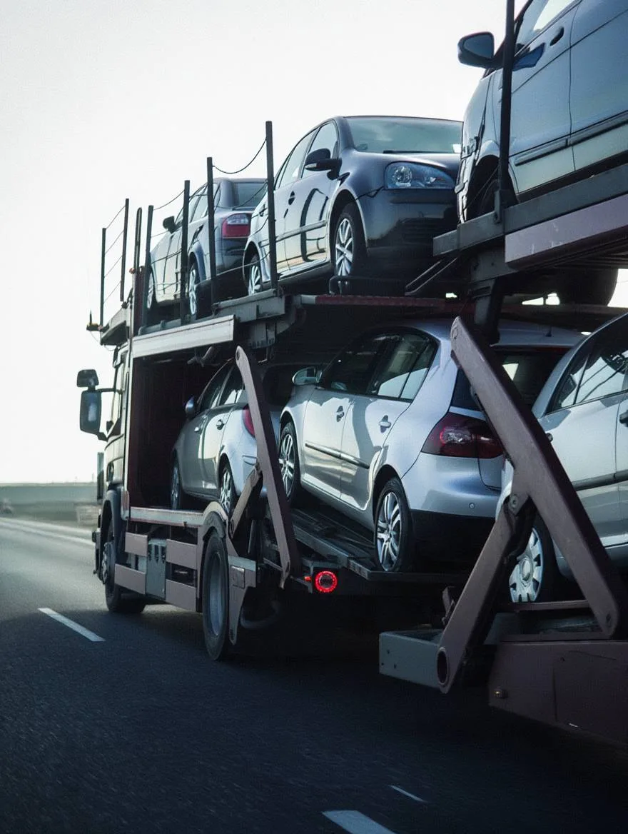 Bisarca ETL per trasporto auto in Italia ed Europa durante operazioni logistiche automotive