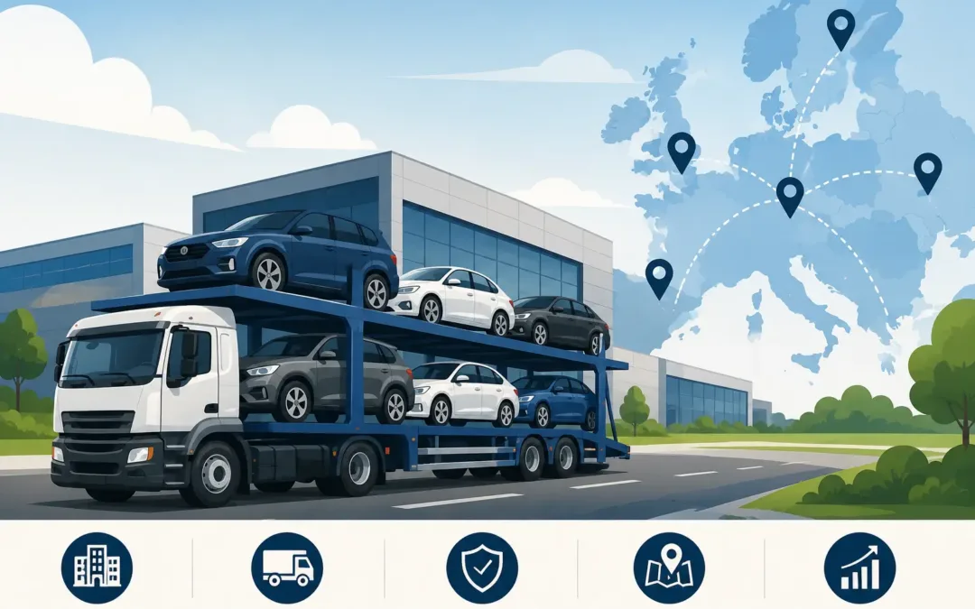 Gestione flotte aziendali multi-sede: come coordinare il trasporto veicoli tra più concessionarie